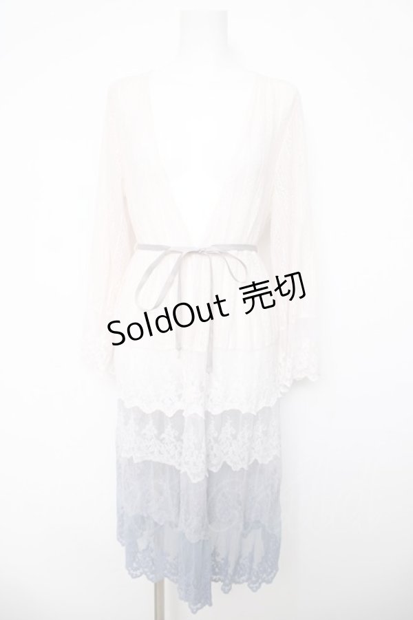 画像1: axes femme / グラデーションレースガウン  サックス Y-26-04-03-094-AX-TO-SZ-ZY (1)