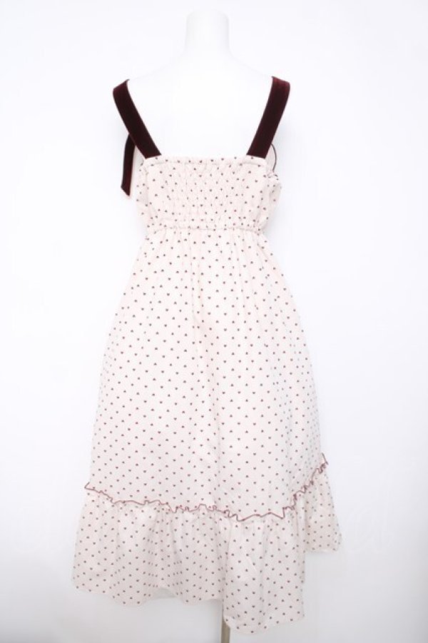 画像2: axes femme / ハートフロッキージャンスカ F 生成り Y-26-04-03-096-AX-OP-SZ-ZY (2)