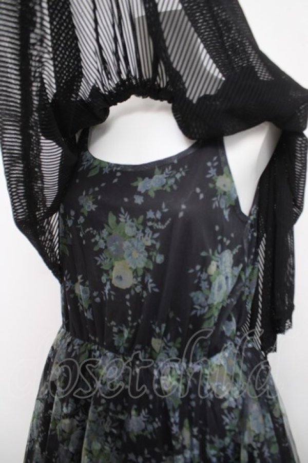 画像3: axes femme / 2wayバラ柄キャミワンピース  黒 Y-26-04-03-101-AX-OP-SZ-ZY (3)