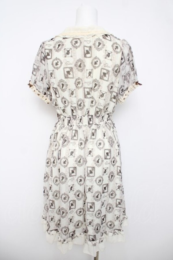 画像2: axes femme / シルエット柄ワンピース  生成り Y-26-04-03-103-AX-OP-SZ-ZY (2)