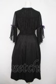 画像2: axes femme POETIQUE / チャイナボタンフレア袖ワンピース  黒 Y-26-04-03-109-AX-OP-SZ-ZY (2)