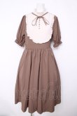 画像1: m petit by misako / ナシジムジキリカエワンピース  ブラウン Y-26-04-03-124-LO-OP-SZ-ZY (1)