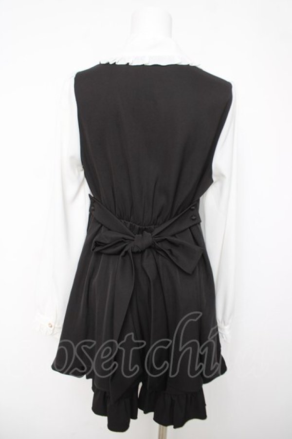 画像2: Amavel / リボン付きセットアップ  黒 Y-26-04-03-126-CA-OP-SZ-ZY (2)