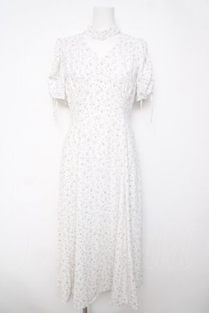 画像: Ank Rouge / 花柄ワンピース  白 Y-26-04-03-128-CA-OP-SZ-ZY