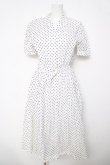 画像1: INGEBORG / ドット柄ワンピース  シロ Y-26-04-03-129-LO-OP-SZ-ZY (1)