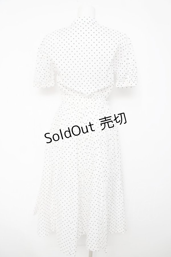 画像2: INGEBORG / ドット柄ワンピース  シロ Y-26-04-03-129-LO-OP-SZ-ZY (2)