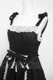 画像3: Angelic Pretty / リボンシャーリングジャンパースカート  ブラック/ホワイト Y-26-04-03-132-AP-OP-SZ-ZY (3)