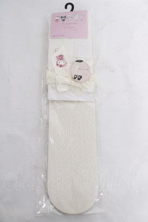 画像: m petit by misako / AMOVKキティリボンレース  生成り Y-26-04-03-018-LO-ZA-SZ-ZY