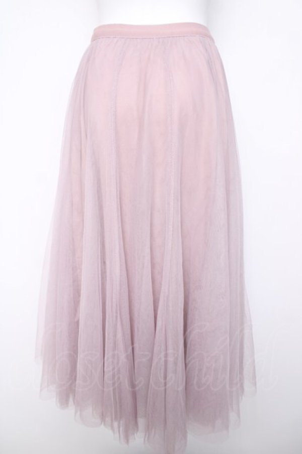 画像2: axes femme / ロングチュールスカート  ピンク Y-26-04-03-146-AX-SK-SZ-ZY (2)