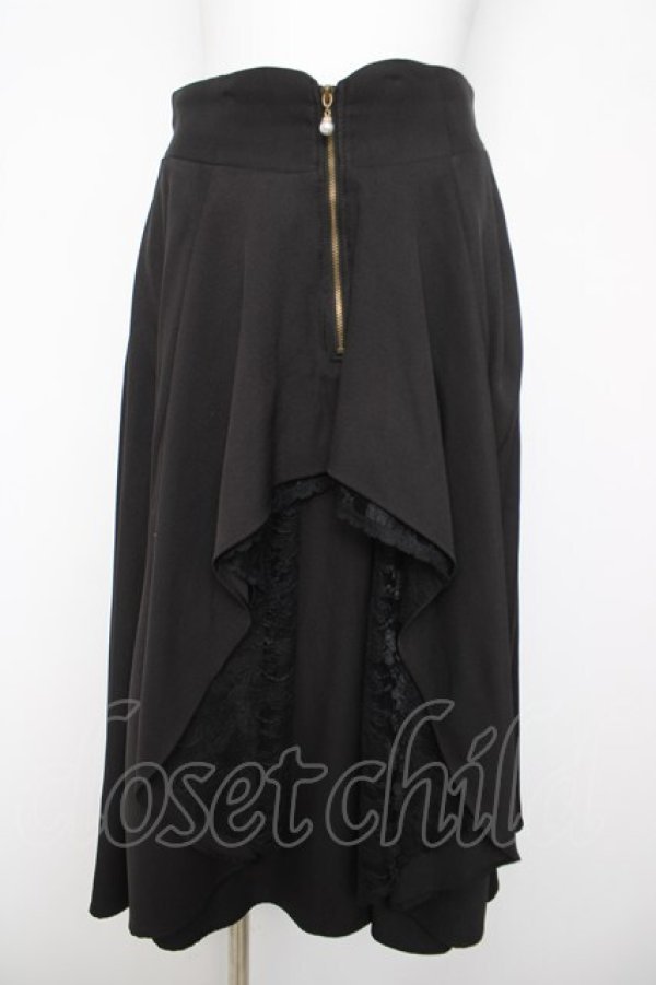 画像1: axes femme / ジップフリルスカート  黒 Y-26-04-03-147-AX-SK-SZ-ZY (1)