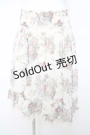 画像: axes femme / 花柄マルチWAYスカート  生成り Y-26-04-03-148-AX-SK-SZ-ZY