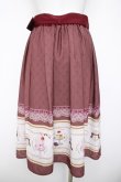 画像2: axes femme kawaii / レトロ喫茶ベルト付スカート  ボルドー Y-26-04-03-156-AX-SK-SZ-ZY (2)
