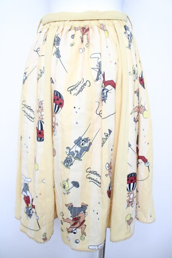 画像2: axes femme POETIQUE / トムとジェリースカート  イエロー Y-26-04-03-157-AX-SK-SZ-ZY (2)