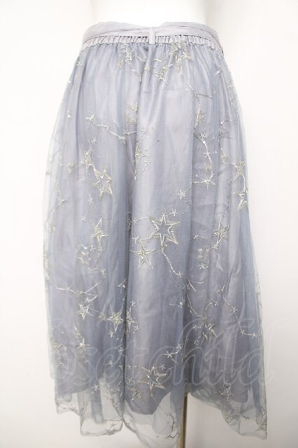 画像2: axes femme / お星さまチュールスカート  サックス Y-26-04-03-159-AX-SK-SZ-ZY (2)