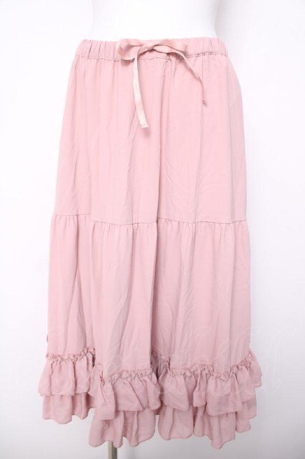 画像1: axes femme kawaii / ミディフリルペチスカート  ピンク Y-26-04-03-164-AX-SK-SZ-ZY (1)