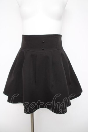 画像: evelyn / ダブルフレアスカート F 黒 Y-26-04-03-169-LO-SK-SZ-ZY