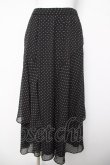 画像1: INGEBORG / ドット柄スカート  黒 Y-26-04-03-177-LO-SK-SZ-ZY (1)