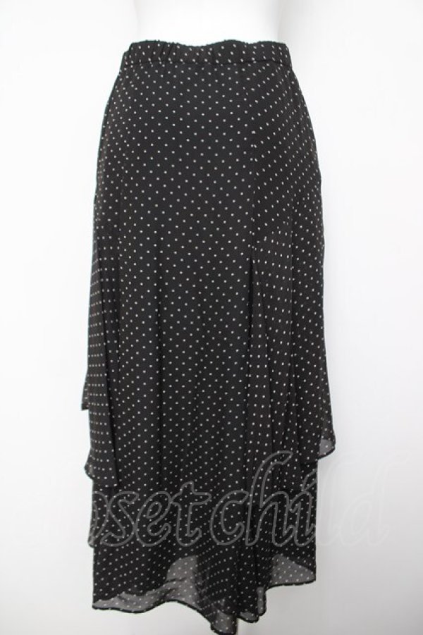 画像2: INGEBORG / ドット柄スカート  黒 Y-26-04-03-177-LO-SK-SZ-ZY (2)