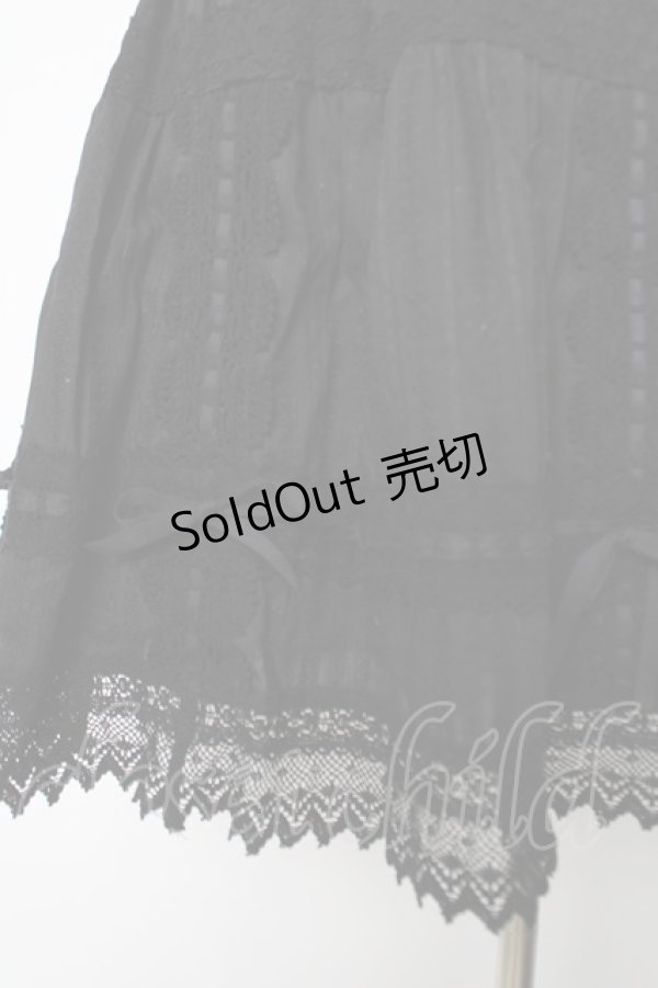 画像3: BABY, THE STARS SHINE BRIGHT / カラミトーションレーススカート  黒 Y-26-04-03-180-BA-SK-SZ-ZY (3)