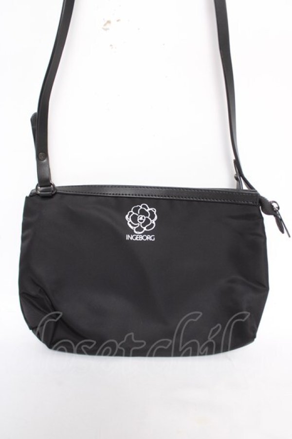 画像1: INGEBORG / ポーチショルダーバック  黒 Y-26-04-03-035-LO-BG-SZ-ZY (1)