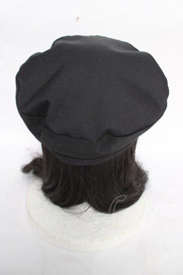 画像3: axes femme / コサージュ付きマリンキャス  黒 Y-26-04-03-041-AX-AC-SZ-ZY (3)