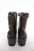 画像3: axes femme POETIQUE / レースアップミドルブーツ L 茶 Y-26-04-03-043-AX-SH-SZ-ZY (3)