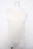 画像1: axes femme / モチーフレースタンク  生成り Y-26-04-03-047-AX-TO-SZ-ZY (1)
