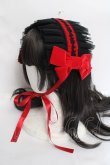 画像2: LOLITA / ヘッドドレス  黒ｘ赤 Y-26-04-05-041-LO-AC-AS-ZY (2)