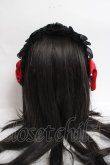 画像3: LOLITA / ヘッドドレス  黒ｘ赤 Y-26-04-05-041-LO-AC-AS-ZY (3)