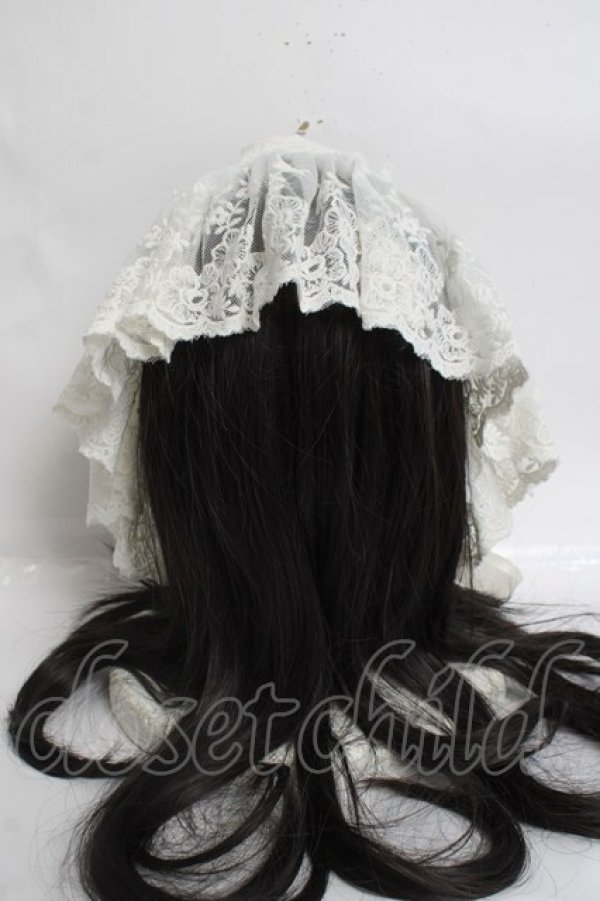 画像3: ATELIER　Ruby / フラワーレースヘッドドレス  アイボリー Y-26-04-05-042-EL-AC-SZ-ZY (3)