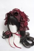 画像1: abilletage / ヴィクトリアンヘッドドレス  ボルドー Y-26-04-05-043-GO-AC-AS-ZY (1)