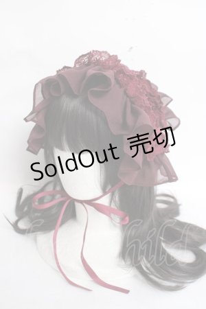 画像: abilletage / ヴィクトリアンヘッドドレス  ボルドー Y-26-04-05-043-GO-AC-AS-ZY