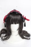 画像4: Coenobita / 華ロリヘッドドレス  赤×黒 Y-26-04-05-044-LO-AC-SZ-ZY (4)