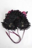 画像4: 妹抖手作工作屋 / 悪魔ツノ付きヘッドドレス  黒×紫 Y-26-04-05-048-LO-AC-SZ-ZY (4)