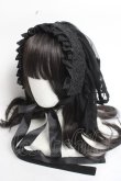 画像1: ATELIER　Ruby / フラワーレースヘッドドレス  黒 Y-26-04-05-050-EL-AC-SZ-ZY (1)