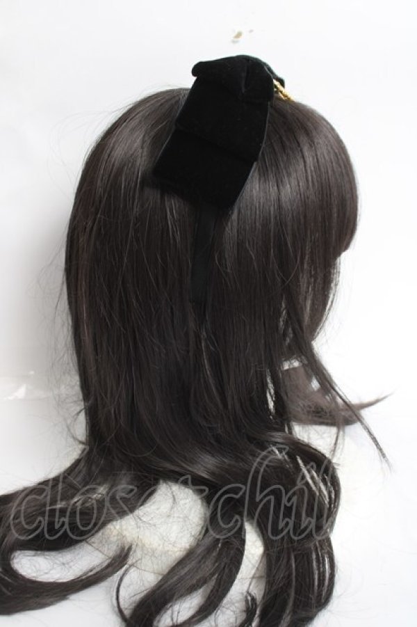 画像3: BABY, THE STARS SHINE BRIGHT / ベルベットリボンカチューシャ  黒 Y-26-04-05-053-BA-AC-AS-ZY (3)