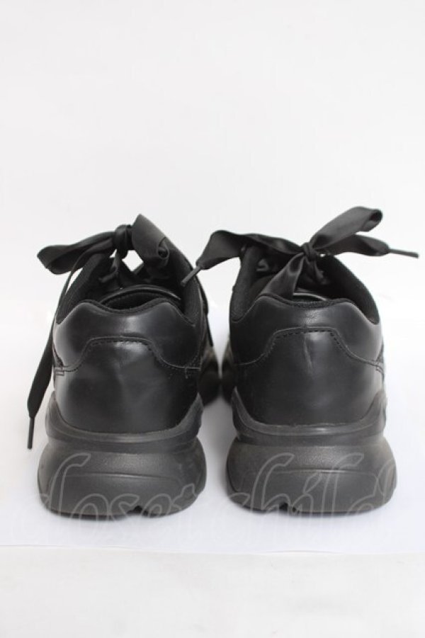 画像3: m petit by misako / ハートチュールスニーカー M 黒 Y-26-04-05-055-LO-SH-SZ-ZY (3)