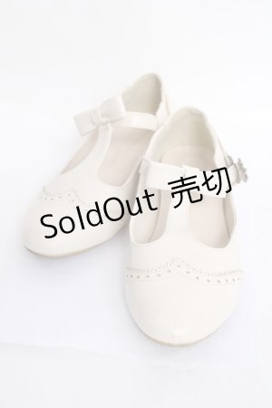 画像: m petit by misako / AMPUリボンストラップパンプス L 生成り Y-26-04-05-058-LO-SH-SZ-ZY