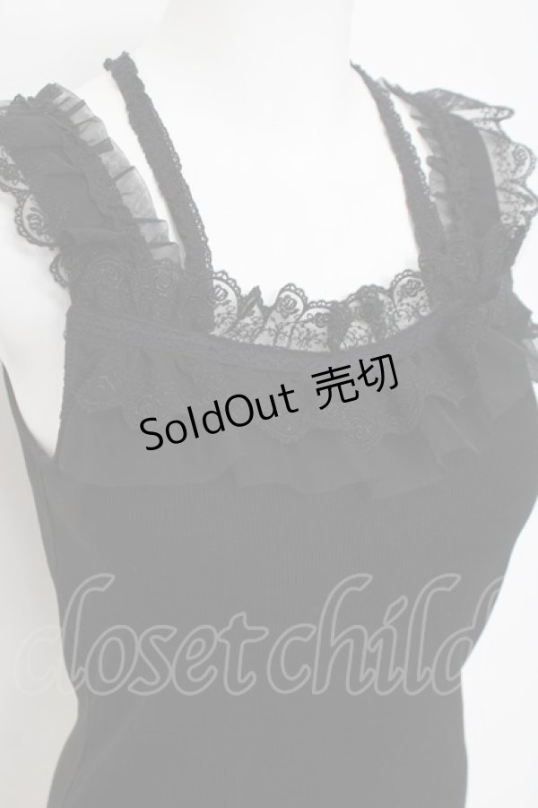 画像3: axes femme / パット付きキャミ  黒 Y-26-04-05-059-AX-TO-SZ-ZY (3)