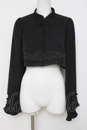 画像: axes femme kawaii / チャイナ釦ボレロ M 黒 Y-26-04-05-061-AX-TO-SZ-ZY