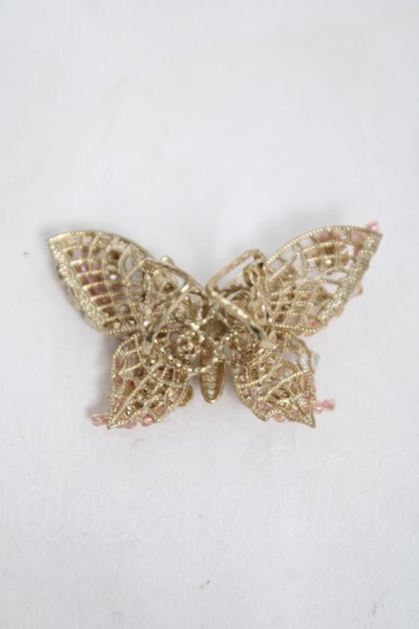 画像4: axes femme / 蝶×ローズリング  ピンク×ゴールド Y-26-04-05-006-AX-AC-SZ-ZY (4)