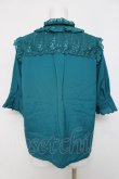 画像2: axes femme / 刺繍入りブラウス  グリーン Y-26-04-05-063-AX-BL-SZ-ZY (2)