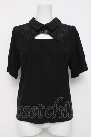 画像: axes femme / ベルト付リブトップス F 黒 Y-26-04-05-066-AX-TO-SZ-ZY