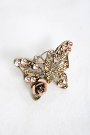 画像: axes femme / 蝶×ローズリング  ゴールド Y-26-04-05-007-AX-AC-SZ-ZY