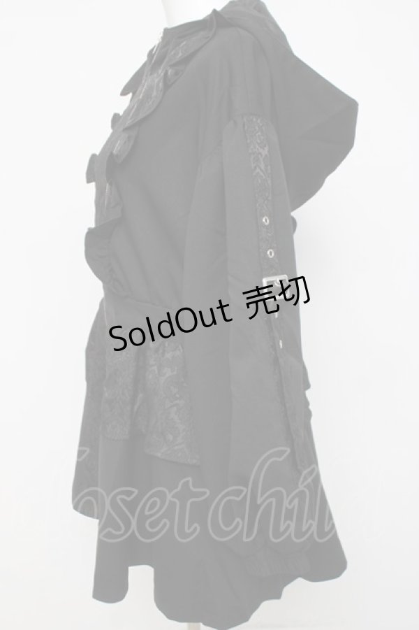 画像2: axes femme POETIQUE / ジャカード切替ブルゾン  黒 Y-26-04-05-067-AX-JA-SZ-ZY (2)