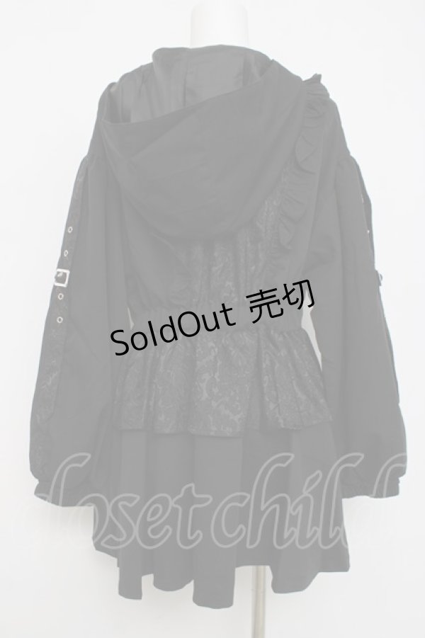 画像3: axes femme POETIQUE / ジャカード切替ブルゾン  黒 Y-26-04-05-067-AX-JA-SZ-ZY (3)