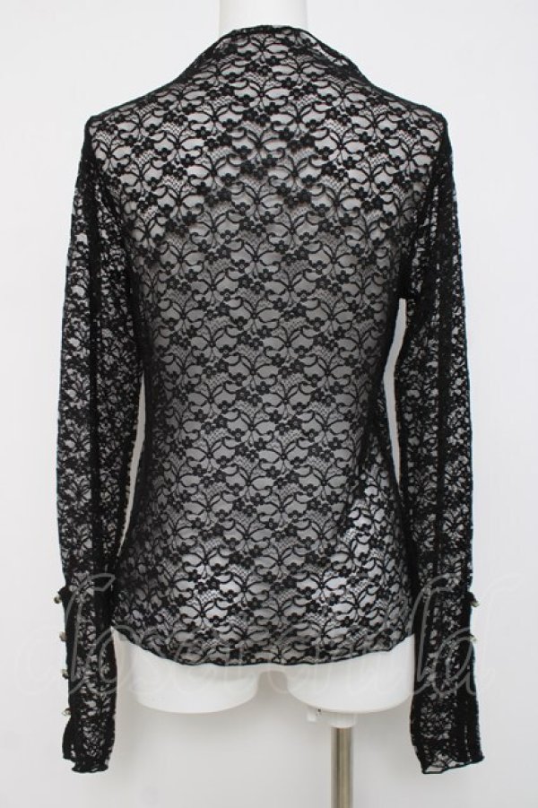 画像2: axes femme / プチローズレーストップス  黒 Y-26-04-05-068-AX-TO-SZ-ZY (2)