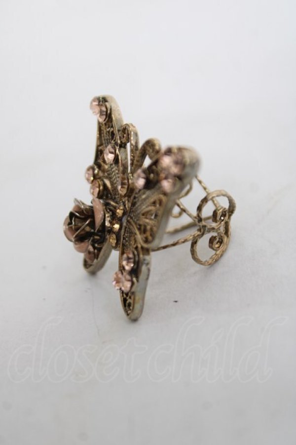 画像2: axes femme / 蝶×ローズリング  ゴールド Y-26-04-05-007-AX-AC-SZ-ZY (2)