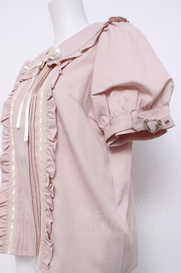 画像2: Honey Cinnamon / 袖ベルトブラウス  ピンク Y-26-04-05-071-LO-BL-SZ-ZY (2)