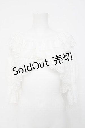 画像: merry jenny / スカラップfrillボレロ F ホワイト Y-26-04-05-073-LO-TO-SZ-ZY